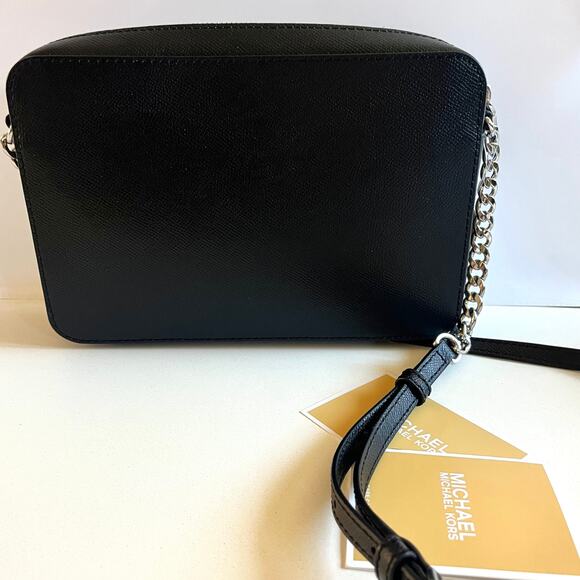MICHAEL KORS NWT, Leather Black Jet Set Crossbody & Dust Bag - Picture 7 of 10